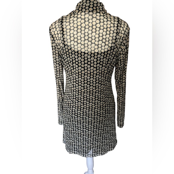 Wild Fable Daisy/Flower Print Sheer Dress w/Black Slip - Size Small - Picture 7 of 11